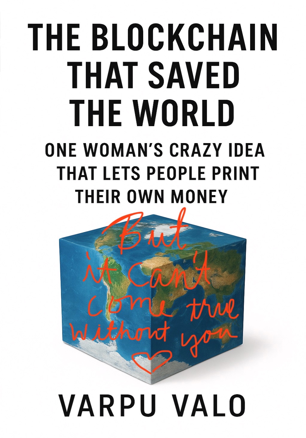 Ocra book cover – universal basic income, ethical cryptocurrency by Varpu Valo